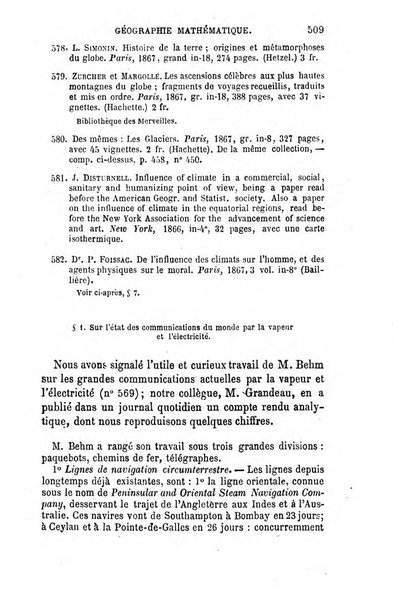 L'annee geographique revue annuelle des voyages de terre et de mer ainsi que des explorations, missions, relations et publications relatives aux sciences geographiques et ethnographiques