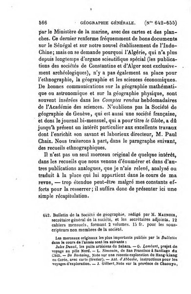 L'annee geographique revue annuelle des voyages de terre et de mer ainsi que des explorations, missions, relations et publications relatives aux sciences geographiques et ethnographiques