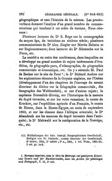 L'annee geographique revue annuelle des voyages de terre et de mer ainsi que des explorations, missions, relations et publications relatives aux sciences geographiques et ethnographiques