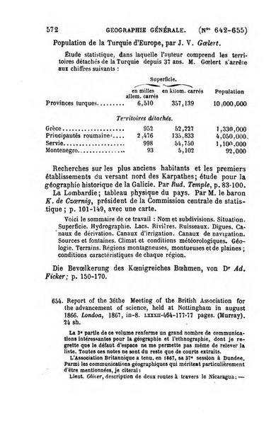 L'annee geographique revue annuelle des voyages de terre et de mer ainsi que des explorations, missions, relations et publications relatives aux sciences geographiques et ethnographiques