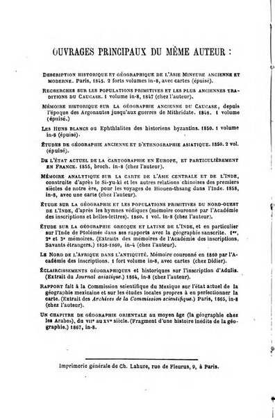 L'annee geographique revue annuelle des voyages de terre et de mer ainsi que des explorations, missions, relations et publications relatives aux sciences geographiques et ethnographiques