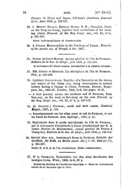 L'annee geographique revue annuelle des voyages de terre et de mer ainsi que des explorations, missions, relations et publications relatives aux sciences geographiques et ethnographiques