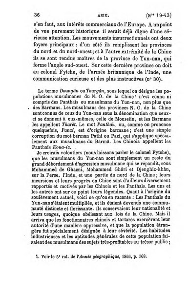 L'annee geographique revue annuelle des voyages de terre et de mer ainsi que des explorations, missions, relations et publications relatives aux sciences geographiques et ethnographiques