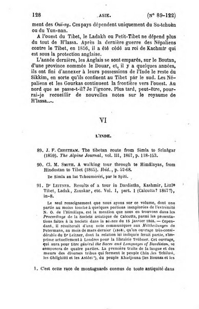 L'annee geographique revue annuelle des voyages de terre et de mer ainsi que des explorations, missions, relations et publications relatives aux sciences geographiques et ethnographiques