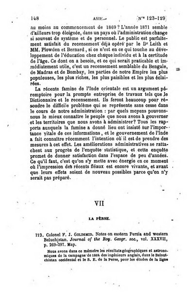 L'annee geographique revue annuelle des voyages de terre et de mer ainsi que des explorations, missions, relations et publications relatives aux sciences geographiques et ethnographiques