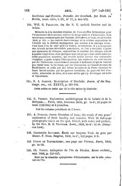 L'annee geographique revue annuelle des voyages de terre et de mer ainsi que des explorations, missions, relations et publications relatives aux sciences geographiques et ethnographiques