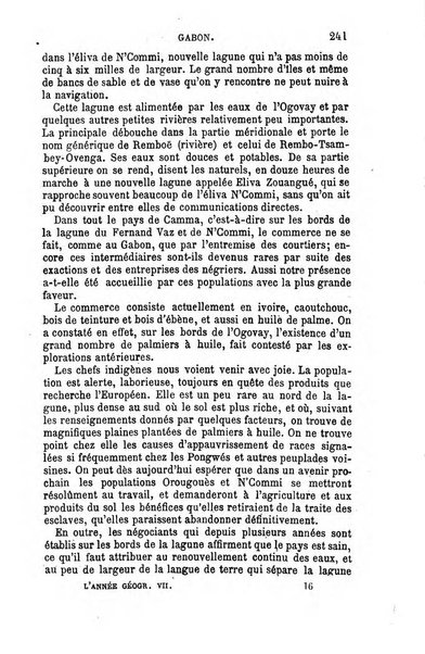 L'annee geographique revue annuelle des voyages de terre et de mer ainsi que des explorations, missions, relations et publications relatives aux sciences geographiques et ethnographiques