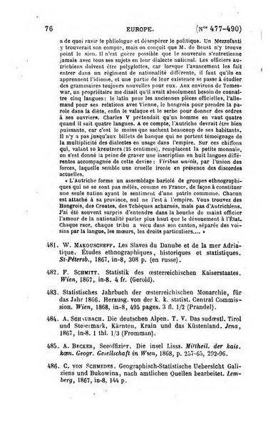 L'annee geographique revue annuelle des voyages de terre et de mer ainsi que des explorations, missions, relations et publications relatives aux sciences geographiques et ethnographiques