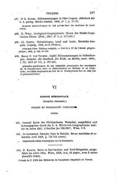 L'annee geographique revue annuelle des voyages de terre et de mer ainsi que des explorations, missions, relations et publications relatives aux sciences geographiques et ethnographiques