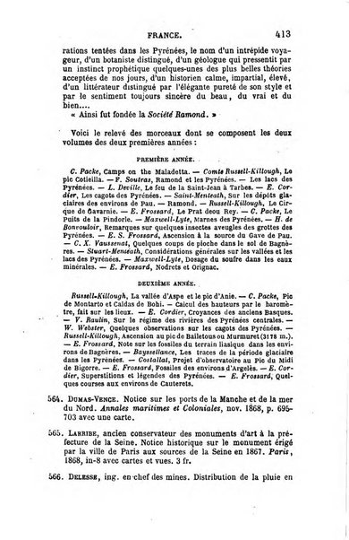 L'annee geographique revue annuelle des voyages de terre et de mer ainsi que des explorations, missions, relations et publications relatives aux sciences geographiques et ethnographiques