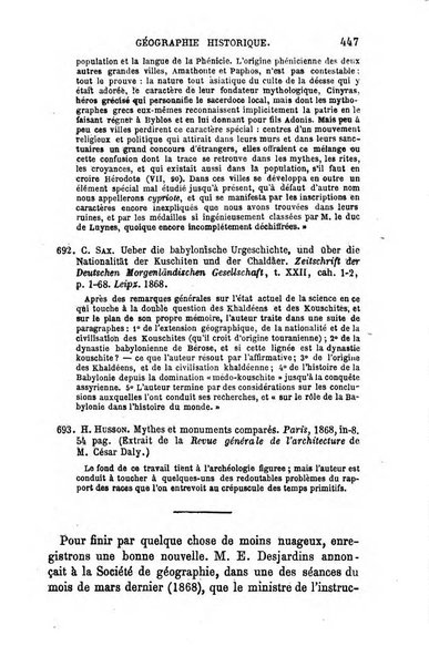 L'annee geographique revue annuelle des voyages de terre et de mer ainsi que des explorations, missions, relations et publications relatives aux sciences geographiques et ethnographiques