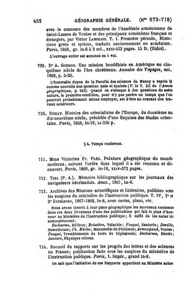 L'annee geographique revue annuelle des voyages de terre et de mer ainsi que des explorations, missions, relations et publications relatives aux sciences geographiques et ethnographiques