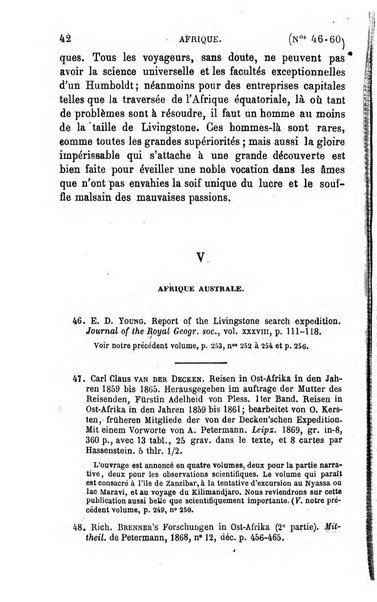 L'annee geographique revue annuelle des voyages de terre et de mer ainsi que des explorations, missions, relations et publications relatives aux sciences geographiques et ethnographiques