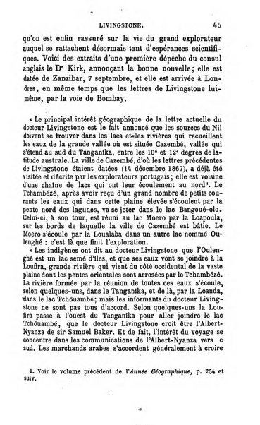 L'annee geographique revue annuelle des voyages de terre et de mer ainsi que des explorations, missions, relations et publications relatives aux sciences geographiques et ethnographiques