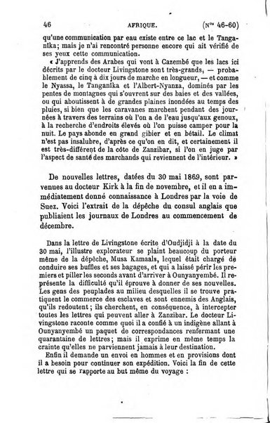 L'annee geographique revue annuelle des voyages de terre et de mer ainsi que des explorations, missions, relations et publications relatives aux sciences geographiques et ethnographiques