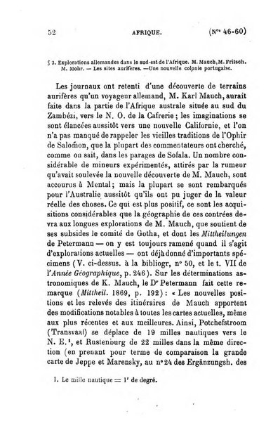 L'annee geographique revue annuelle des voyages de terre et de mer ainsi que des explorations, missions, relations et publications relatives aux sciences geographiques et ethnographiques