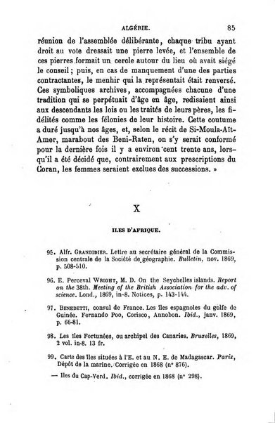 L'annee geographique revue annuelle des voyages de terre et de mer ainsi que des explorations, missions, relations et publications relatives aux sciences geographiques et ethnographiques