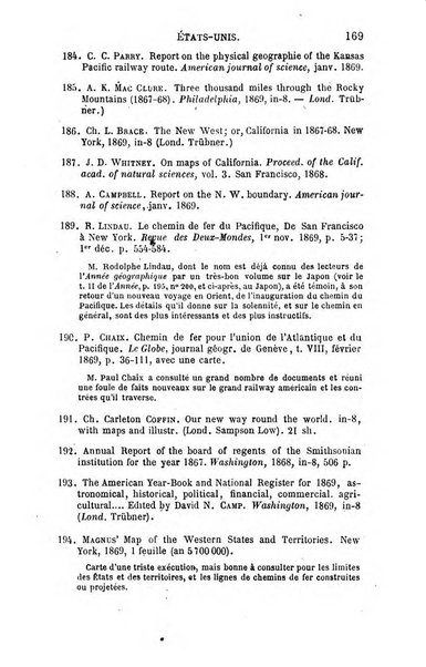 L'annee geographique revue annuelle des voyages de terre et de mer ainsi que des explorations, missions, relations et publications relatives aux sciences geographiques et ethnographiques