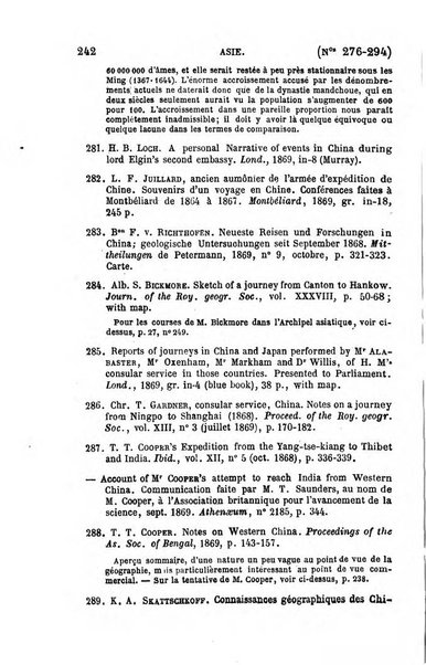 L'annee geographique revue annuelle des voyages de terre et de mer ainsi que des explorations, missions, relations et publications relatives aux sciences geographiques et ethnographiques