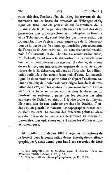 L'annee geographique revue annuelle des voyages de terre et de mer ainsi que des explorations, missions, relations et publications relatives aux sciences geographiques et ethnographiques