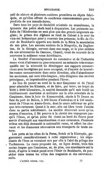 L'annee geographique revue annuelle des voyages de terre et de mer ainsi que des explorations, missions, relations et publications relatives aux sciences geographiques et ethnographiques