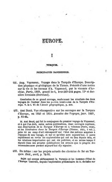 L'annee geographique revue annuelle des voyages de terre et de mer ainsi que des explorations, missions, relations et publications relatives aux sciences geographiques et ethnographiques