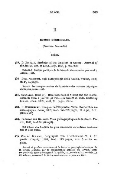 L'annee geographique revue annuelle des voyages de terre et de mer ainsi que des explorations, missions, relations et publications relatives aux sciences geographiques et ethnographiques