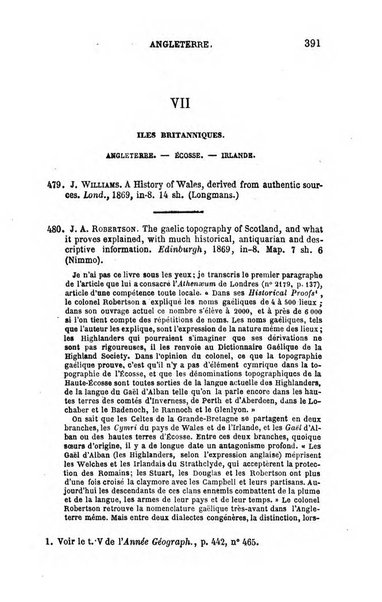 L'annee geographique revue annuelle des voyages de terre et de mer ainsi que des explorations, missions, relations et publications relatives aux sciences geographiques et ethnographiques