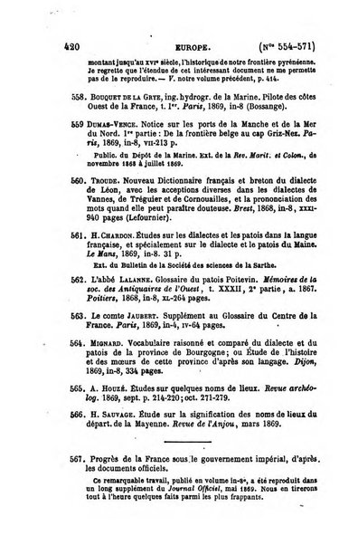 L'annee geographique revue annuelle des voyages de terre et de mer ainsi que des explorations, missions, relations et publications relatives aux sciences geographiques et ethnographiques