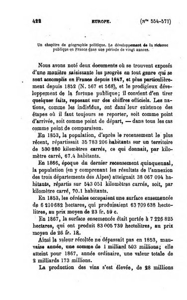 L'annee geographique revue annuelle des voyages de terre et de mer ainsi que des explorations, missions, relations et publications relatives aux sciences geographiques et ethnographiques