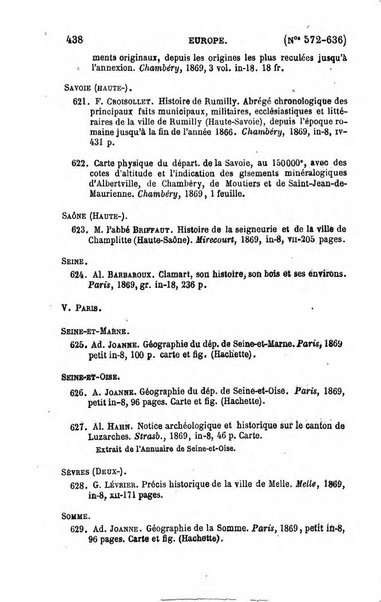 L'annee geographique revue annuelle des voyages de terre et de mer ainsi que des explorations, missions, relations et publications relatives aux sciences geographiques et ethnographiques