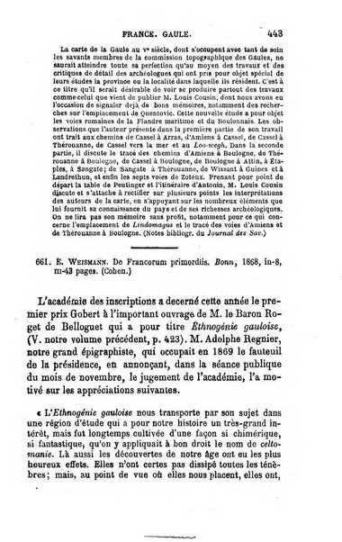 L'annee geographique revue annuelle des voyages de terre et de mer ainsi que des explorations, missions, relations et publications relatives aux sciences geographiques et ethnographiques