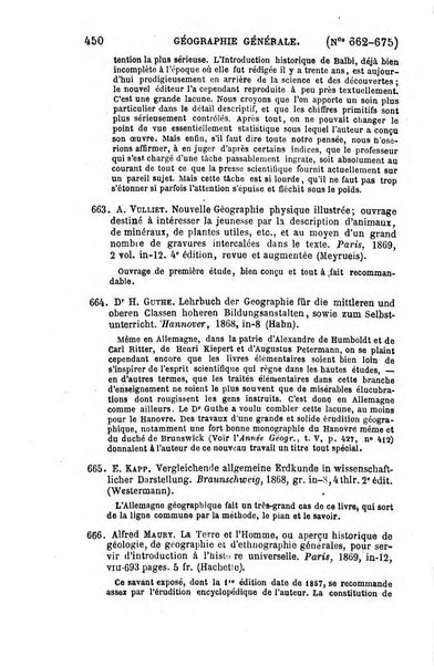 L'annee geographique revue annuelle des voyages de terre et de mer ainsi que des explorations, missions, relations et publications relatives aux sciences geographiques et ethnographiques