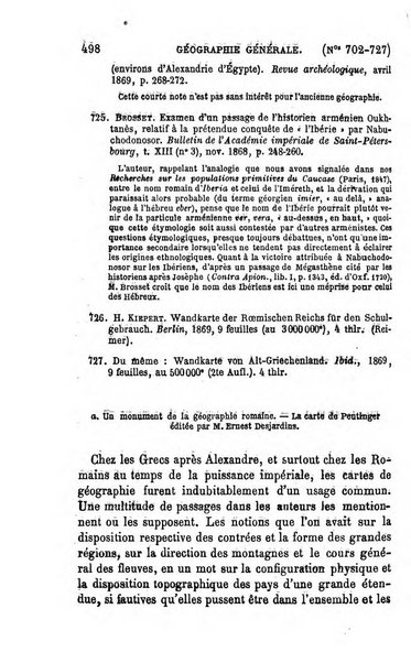 L'annee geographique revue annuelle des voyages de terre et de mer ainsi que des explorations, missions, relations et publications relatives aux sciences geographiques et ethnographiques