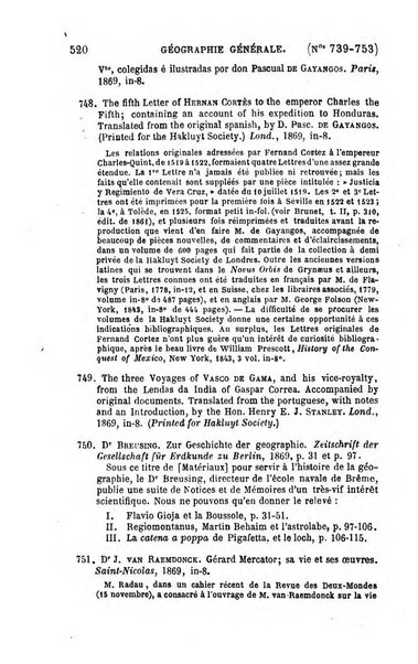 L'annee geographique revue annuelle des voyages de terre et de mer ainsi que des explorations, missions, relations et publications relatives aux sciences geographiques et ethnographiques