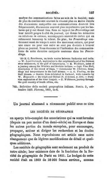 L'annee geographique revue annuelle des voyages de terre et de mer ainsi que des explorations, missions, relations et publications relatives aux sciences geographiques et ethnographiques