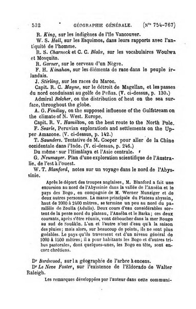 L'annee geographique revue annuelle des voyages de terre et de mer ainsi que des explorations, missions, relations et publications relatives aux sciences geographiques et ethnographiques