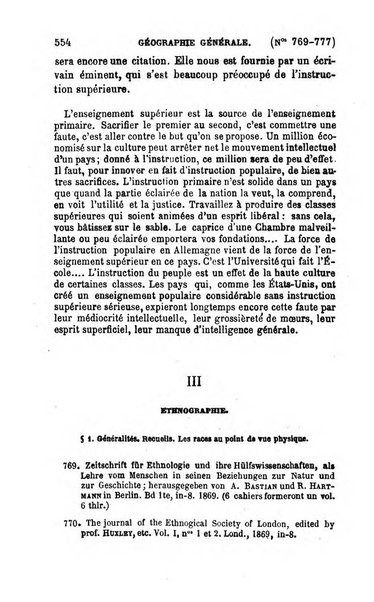 L'annee geographique revue annuelle des voyages de terre et de mer ainsi que des explorations, missions, relations et publications relatives aux sciences geographiques et ethnographiques