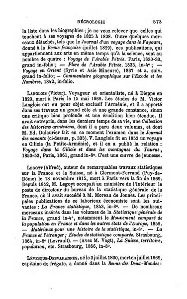 L'annee geographique revue annuelle des voyages de terre et de mer ainsi que des explorations, missions, relations et publications relatives aux sciences geographiques et ethnographiques