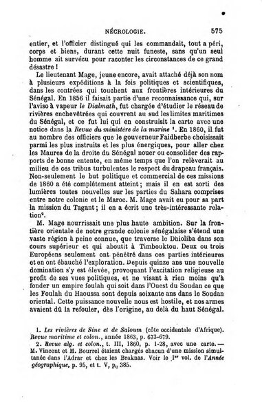 L'annee geographique revue annuelle des voyages de terre et de mer ainsi que des explorations, missions, relations et publications relatives aux sciences geographiques et ethnographiques