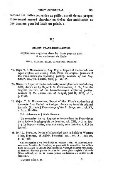 L'annee geographique revue annuelle des voyages de terre et de mer ainsi que des explorations, missions, relations et publications relatives aux sciences geographiques et ethnographiques