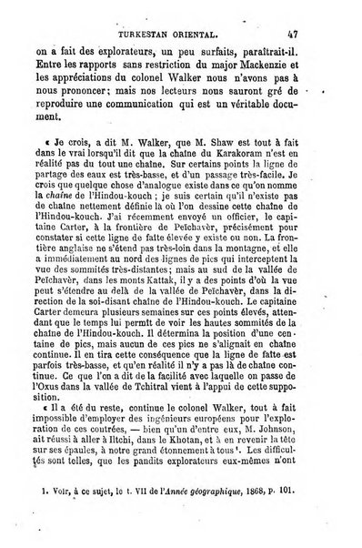 L'annee geographique revue annuelle des voyages de terre et de mer ainsi que des explorations, missions, relations et publications relatives aux sciences geographiques et ethnographiques