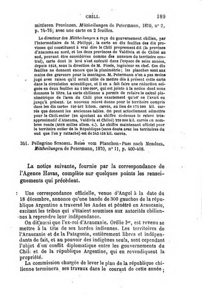 L'annee geographique revue annuelle des voyages de terre et de mer ainsi que des explorations, missions, relations et publications relatives aux sciences geographiques et ethnographiques