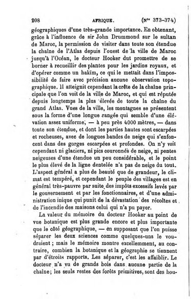 L'annee geographique revue annuelle des voyages de terre et de mer ainsi que des explorations, missions, relations et publications relatives aux sciences geographiques et ethnographiques