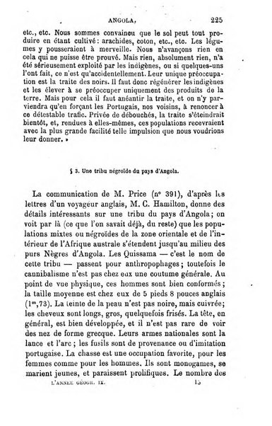 L'annee geographique revue annuelle des voyages de terre et de mer ainsi que des explorations, missions, relations et publications relatives aux sciences geographiques et ethnographiques