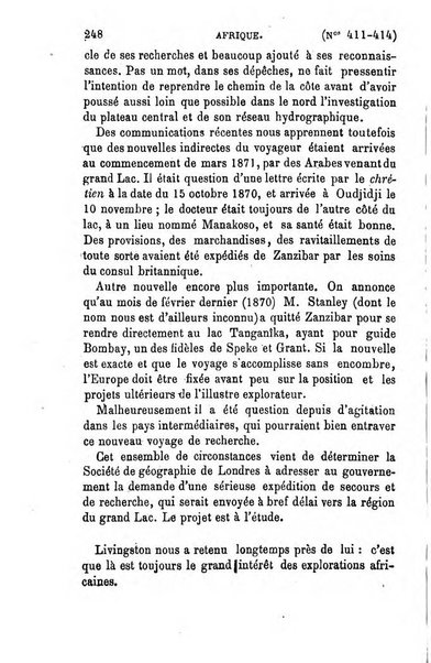 L'annee geographique revue annuelle des voyages de terre et de mer ainsi que des explorations, missions, relations et publications relatives aux sciences geographiques et ethnographiques