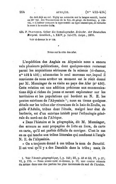 L'annee geographique revue annuelle des voyages de terre et de mer ainsi que des explorations, missions, relations et publications relatives aux sciences geographiques et ethnographiques