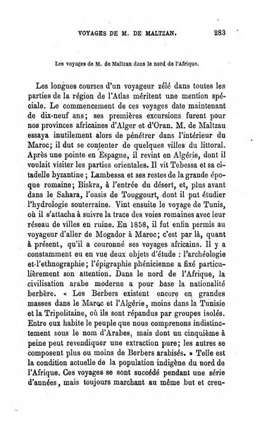 L'annee geographique revue annuelle des voyages de terre et de mer ainsi que des explorations, missions, relations et publications relatives aux sciences geographiques et ethnographiques