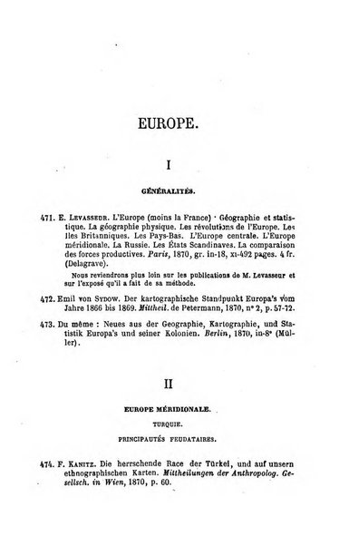 L'annee geographique revue annuelle des voyages de terre et de mer ainsi que des explorations, missions, relations et publications relatives aux sciences geographiques et ethnographiques