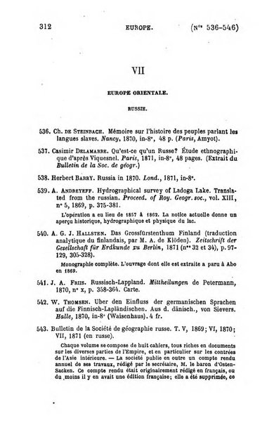 L'annee geographique revue annuelle des voyages de terre et de mer ainsi que des explorations, missions, relations et publications relatives aux sciences geographiques et ethnographiques